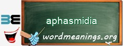 WordMeaning blackboard for aphasmidia